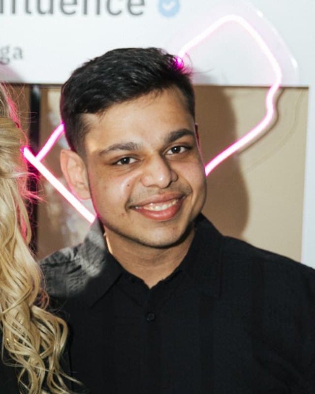 Harshul Gupta, founder of Nexfluence, at an event in Riga.